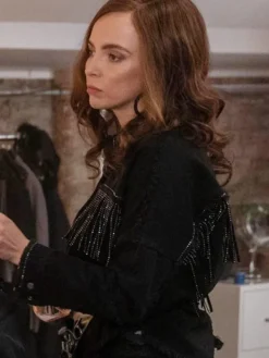 Asal Vision Denim Jackets | Killing Eve Jodie Comer Denim Jacket Black