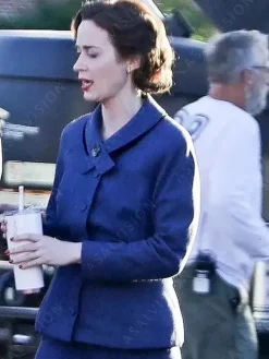 Asal Vision Women Coats | Kitty Oppenheimer Emily Blunt Coat Blue