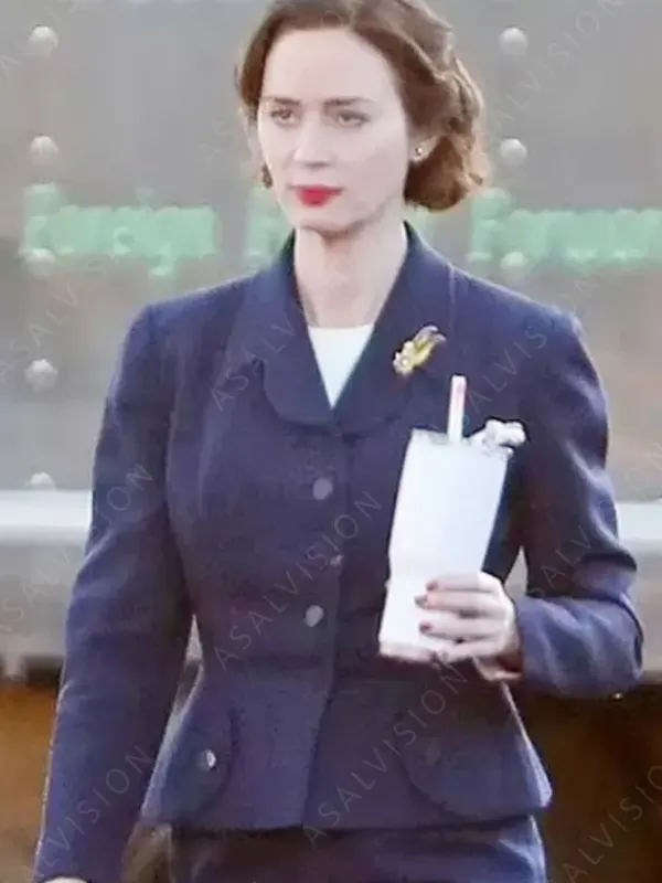 Asal Vision Women Coats | Kitty Oppenheimer Emily Blunt Coat Blue