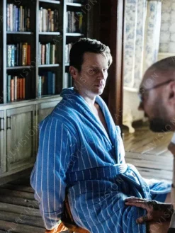 Asal Vision Men Coats | Knock At The Cabin 2023 Eric Bathrobe Blue