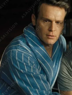 Asal Vision Men Coats | Knock At The Cabin 2023 Eric Bathrobe Blue