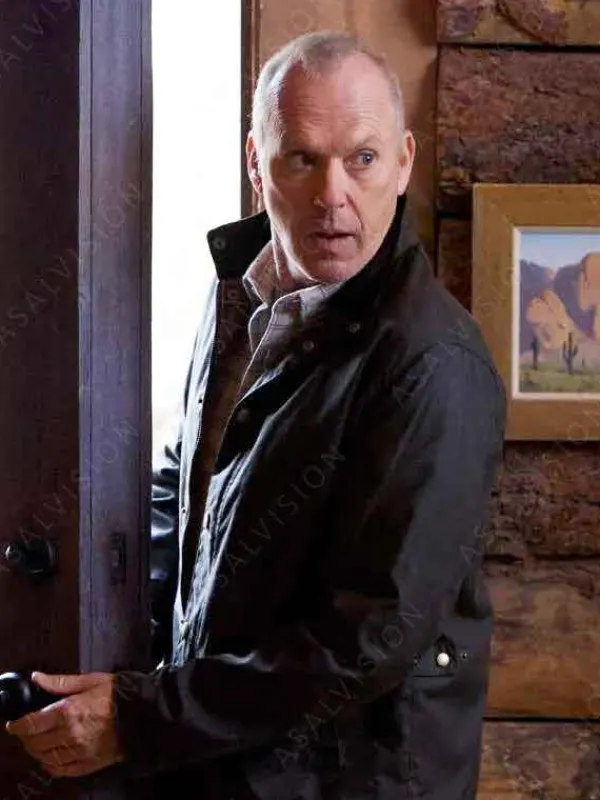Asal Vision Cotton Jackets | Knox Goes Away 2024 Michael Keaton Jacket Black