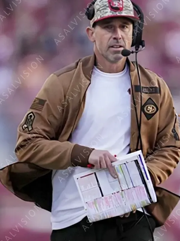 Asal Vision Cotton Jackets | Kyle Shanahan 49ers Salute To Service Jacket Brown
