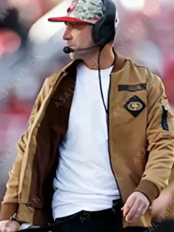 Asal Vision Cotton Jackets | Kyle Shanahan 49ers Salute To Service Jacket Brown
