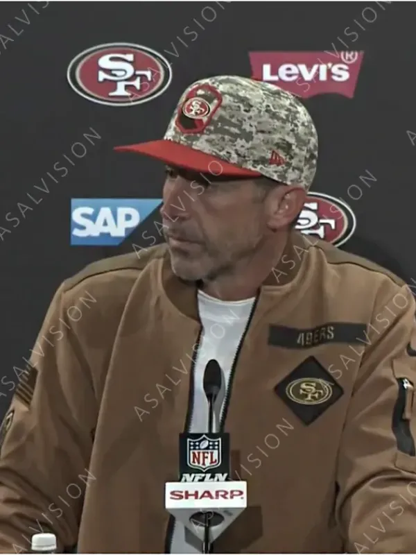 Asal Vision Cotton Jackets | Kyle Shanahan 49ers Salute To Service Jacket Brown