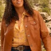 Asal Vision Brown Jackets | Leather Jackets | Kylie Bunbury Big Sky Season 3 Leather Jacket Brown