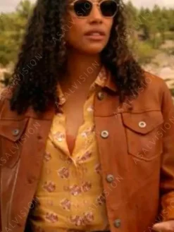 Asal Vision Brown Jackets | Leather Jackets | Kylie Bunbury Big Sky Season 3 Leather Jacket Brown