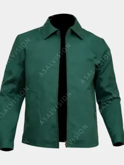 Asal Vision Cotton Jackets | Ladybug Bullet Train Brad Pitt Green Jacket