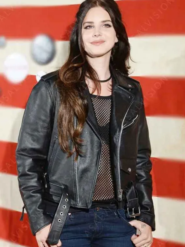 Asal Vision Leather Jackets | Lana Del Rey Leather Jacket Black