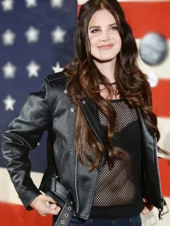 Asal Vision Leather Jackets | Lana Del Rey Leather Jacket Black
