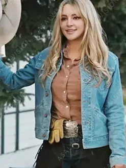 Asal Vision Denim Jackets | Laramie Yellowstone Season 4 Denim Jacket Blue