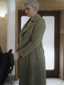 Asal Vision Women Coats | Larissa Weems Wednesday Wool Coat Green