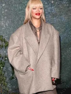 Asal Vision Women Coats | Launch Party Rihanna Oversized Wool Coat Grey