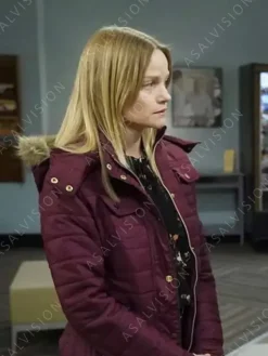 Asal Vision Cotton Jackets | Law and Order SVU Kim Rollins Parka Jacket Maroon