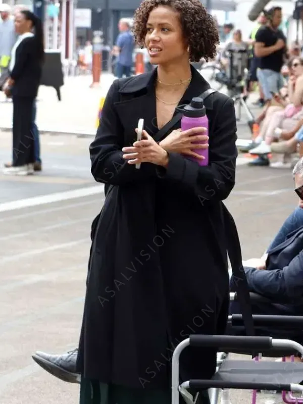Asal Vision Women Coats | Lift 2024 Gugu Mbatha-Raw Wool Trench Coat Black