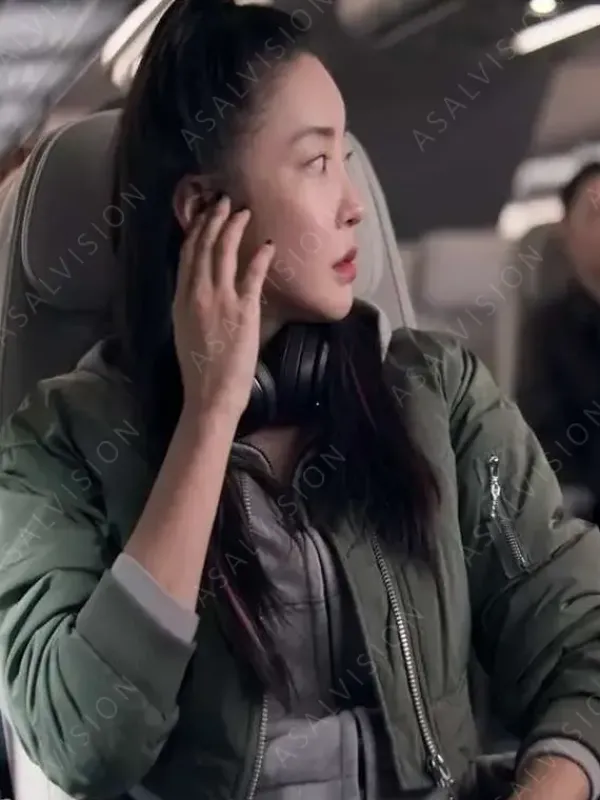 Asal Vision Cotton Jackets | Lift 2024 Kim Yoon-ji Cropped Jacket Green