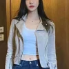 Asal Vision Leather Jackets | Lift 2024 Kim Yoon-ji Jacket Beige
