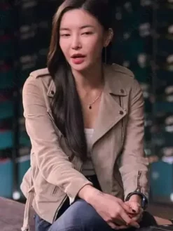 Asal Vision Leather Jackets | Lift 2024 Kim Yoon-ji Jacket Beige