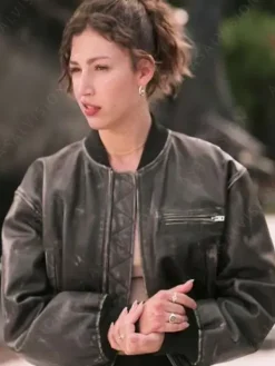 Asal Vision Leather Jackets | Lift 2024 Úrsula Corberó Leather Jacket Distressed Black