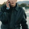 Asal Vision Leather Jackets | Lights Out 2024 Detective Ellen Ridgway Jacket Black