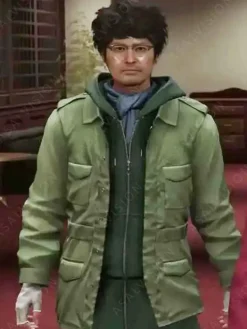 Asal Vision Cotton Jackets | Like A Dragon Infinite Wealth Yu Nanba Jacket Green