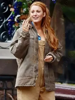 Asal Vision Cotton Jackets | Lily Bloom It Ends with Us 2024 Jacket Grey