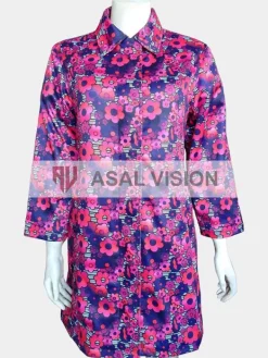 Asal Vision Women Coats | Lily Collins Emily In Paris Emily Cooper Floral Coat Multicolor Floral Design