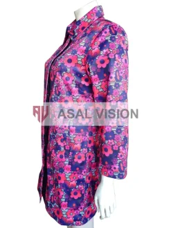 Asal Vision Women Coats | Lily Collins Emily In Paris Emily Cooper Floral Coat Multicolor Floral Design