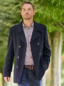 Asal Vision Men Coats | Logan Campbell A Scottish Love Scheme Peacoat Black