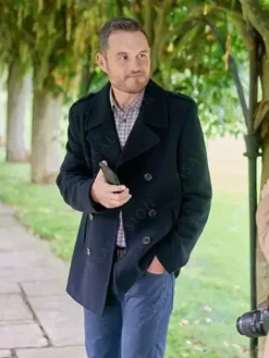 Asal Vision Men Coats | Logan Campbell A Scottish Love Scheme Peacoat Black