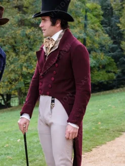 Asal Vision Men Coats | Lord Cassidy Mr. Malcolm’s List Tailcoat Burgundy
