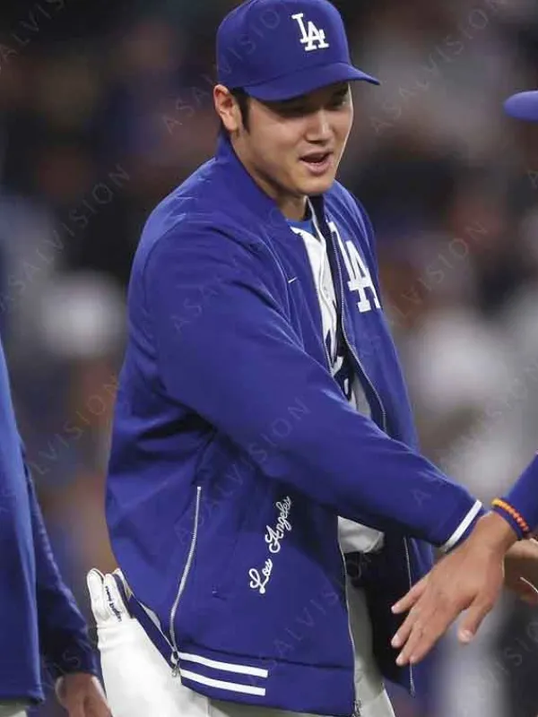 Asal Vision Cotton Jackets | Los Angeles Dodgers Bomber Jacket Blue