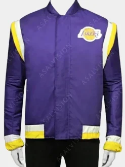 Asal Vision Cotton Jackets | Los Angeles Lakers Warm-Up Cotton Jacket Purple