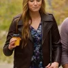 Asal Vision Leather Jackets | Love On The Danube Royal Getaway Ava Micallief Leather Jacket Brown