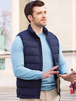 Asal Vision Vests | Love On The Danube Royal Getaway Joe Fisher Puffer Vest Blue