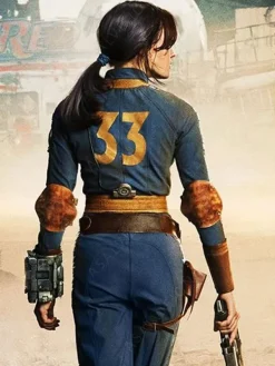 Asal Vision Leather Jackets | Lucy Fallout Season 1 Costume Leather Jacket Blue