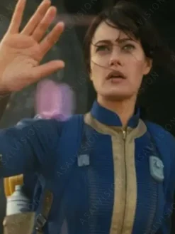 Asal Vision Leather Jackets | Lucy Fallout Season 1 Costume Leather Jacket Blue
