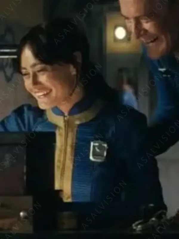 Asal Vision Leather Jackets | Lucy Fallout Season 1 Costume Leather Jacket Blue