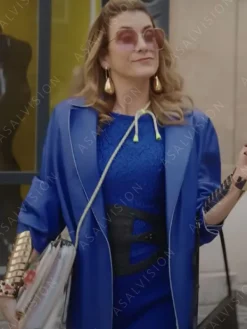 Asal Vision Women Coats | Madeline Wheeler Emily in Paris Season 3 Coat Blue