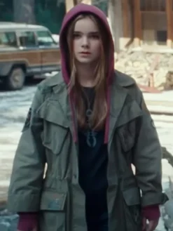Asal Vision Cotton Jackets | Maisie Lockwood Jurassic World Dominion Cotton Jacket Olive Green