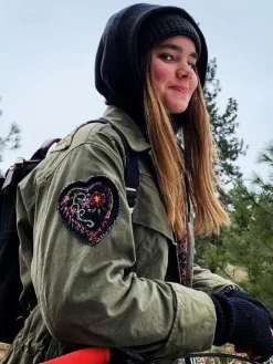 Asal Vision Cotton Jackets | Maisie Lockwood Jurassic World Dominion Cotton Jacket Olive Green