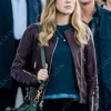 Asal Vision Leather Jackets | Manifest Melissa Roxburgh Leather Jacket Maroon