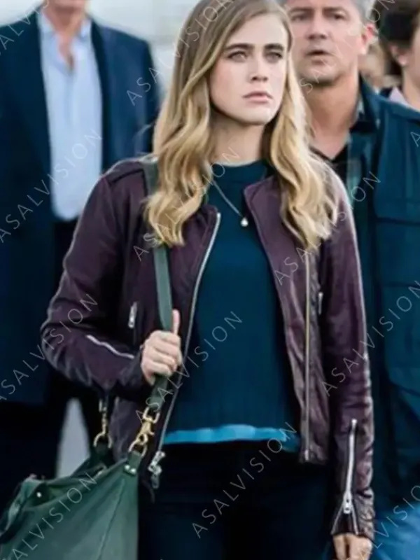 Asal Vision Leather Jackets | Manifest Melissa Roxburgh Leather Jacket Maroon