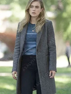Asal Vision Women Coats | Manifest Season 4 Michaela Stone Grey Coat Gray
