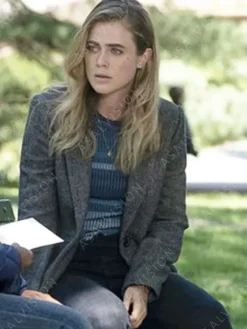 Asal Vision Women Coats | Manifest Season 4 Michaela Stone Grey Coat Gray