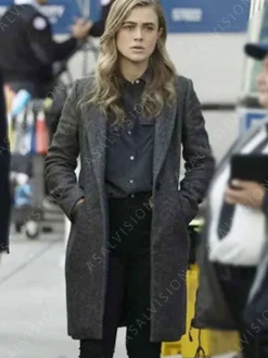 Asal Vision Women Coats | Manifest Season 4 Michaela Stone Grey Coat Gray