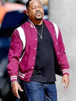 Asal Vision Cotton Jackets | Martin Lawrence Bad Boys for Life Jacket Maroon And White