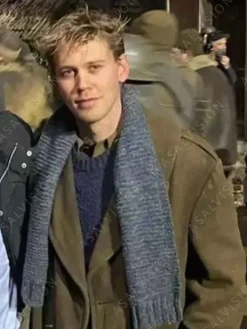 Asal Vision Men Coats | Masters of the Air Austin Butler Trench Coat Military Green