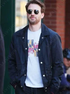 Asal Vision Cotton Jackets | Materialists 2024 Chris Evans Jacket Dark Navy Blue