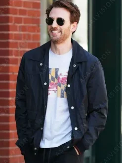 Asal Vision Cotton Jackets | Materialists 2024 Chris Evans Jacket Dark Navy Blue